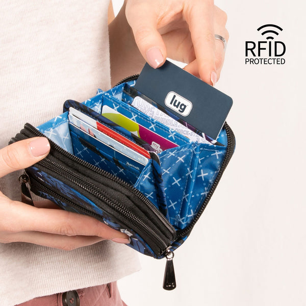 LUG - Splits XL - Zip-Around RFID Wallet - Azalea Pink