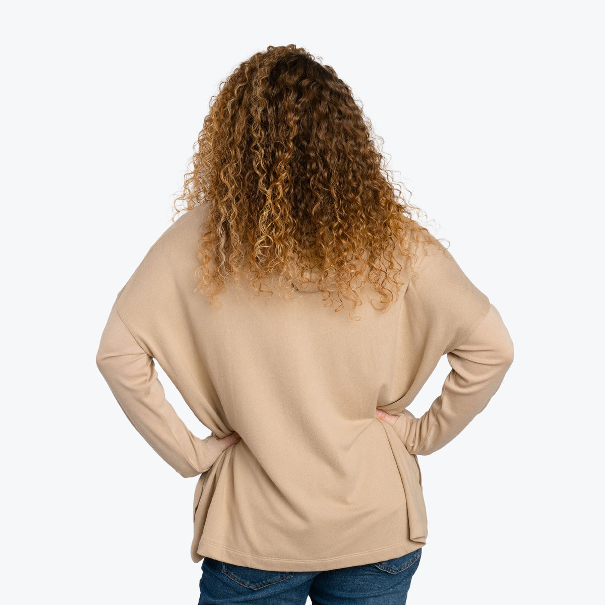 Bolero Brushed Sweater Knit Zip-Up