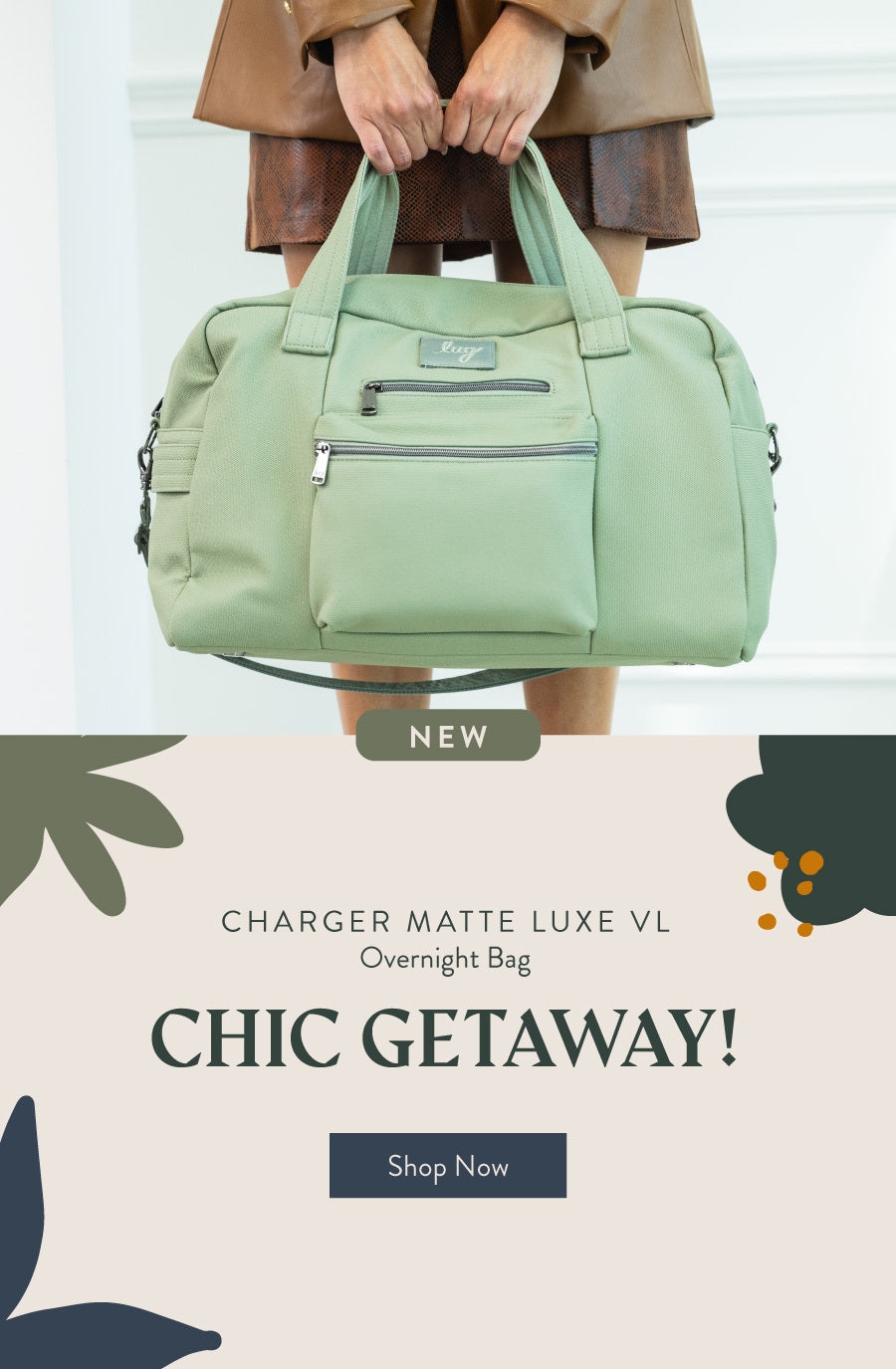 Charger Matte Luxe VL Overnight Bag 