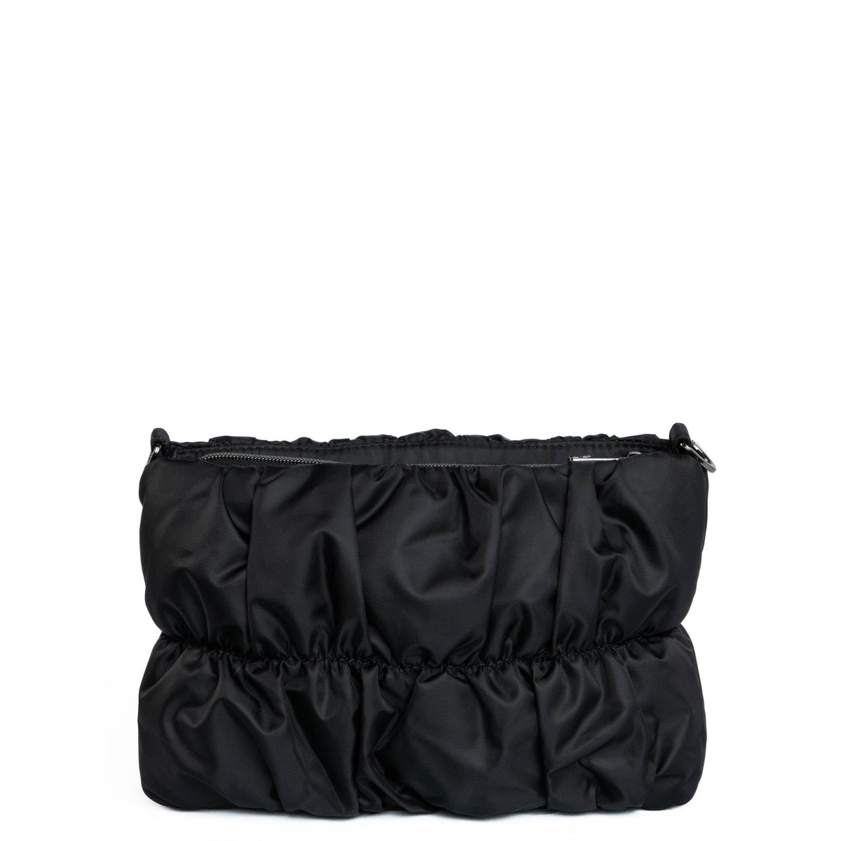 Flounce Ruched Crossbody Bag