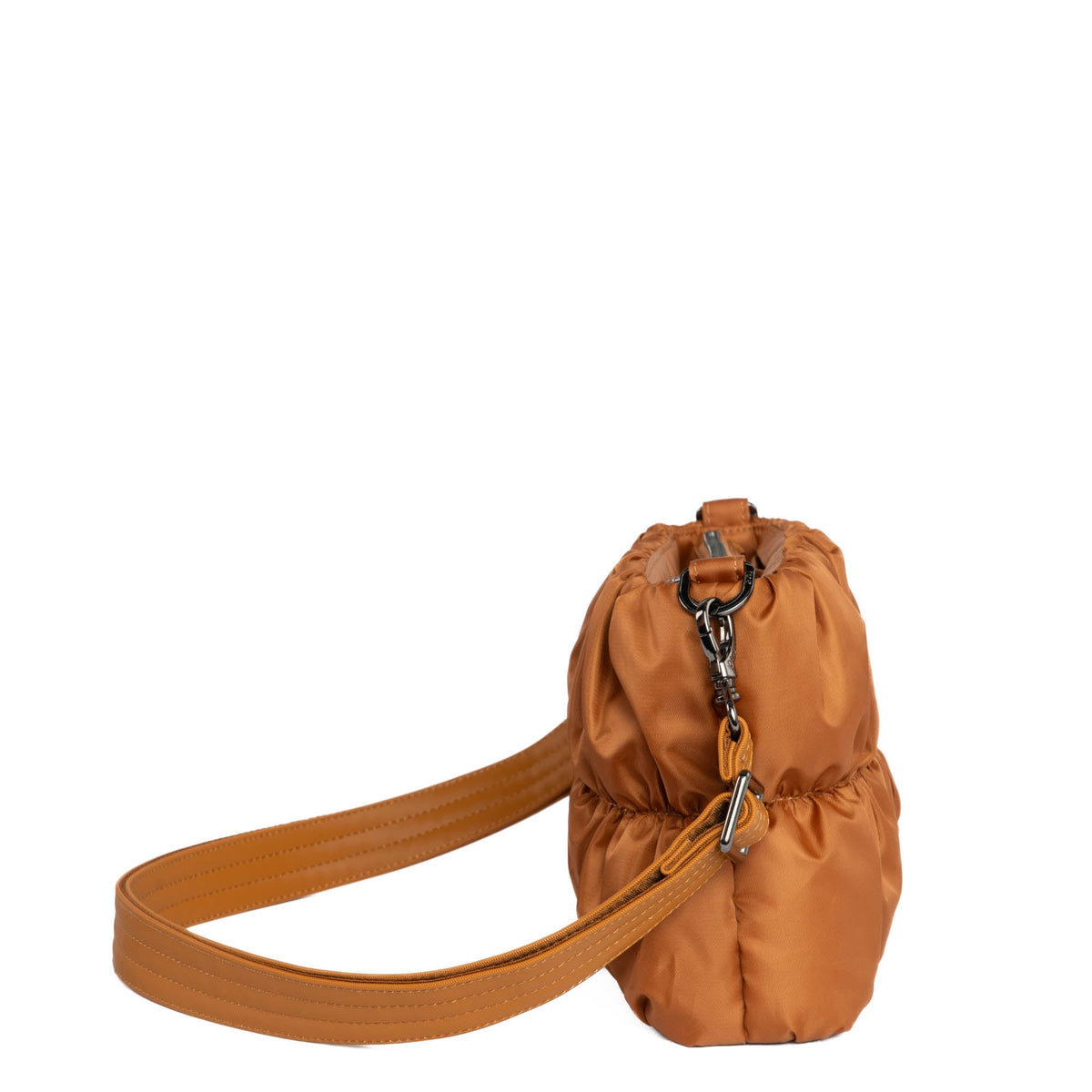 Flounce Ruched Crossbody Bag