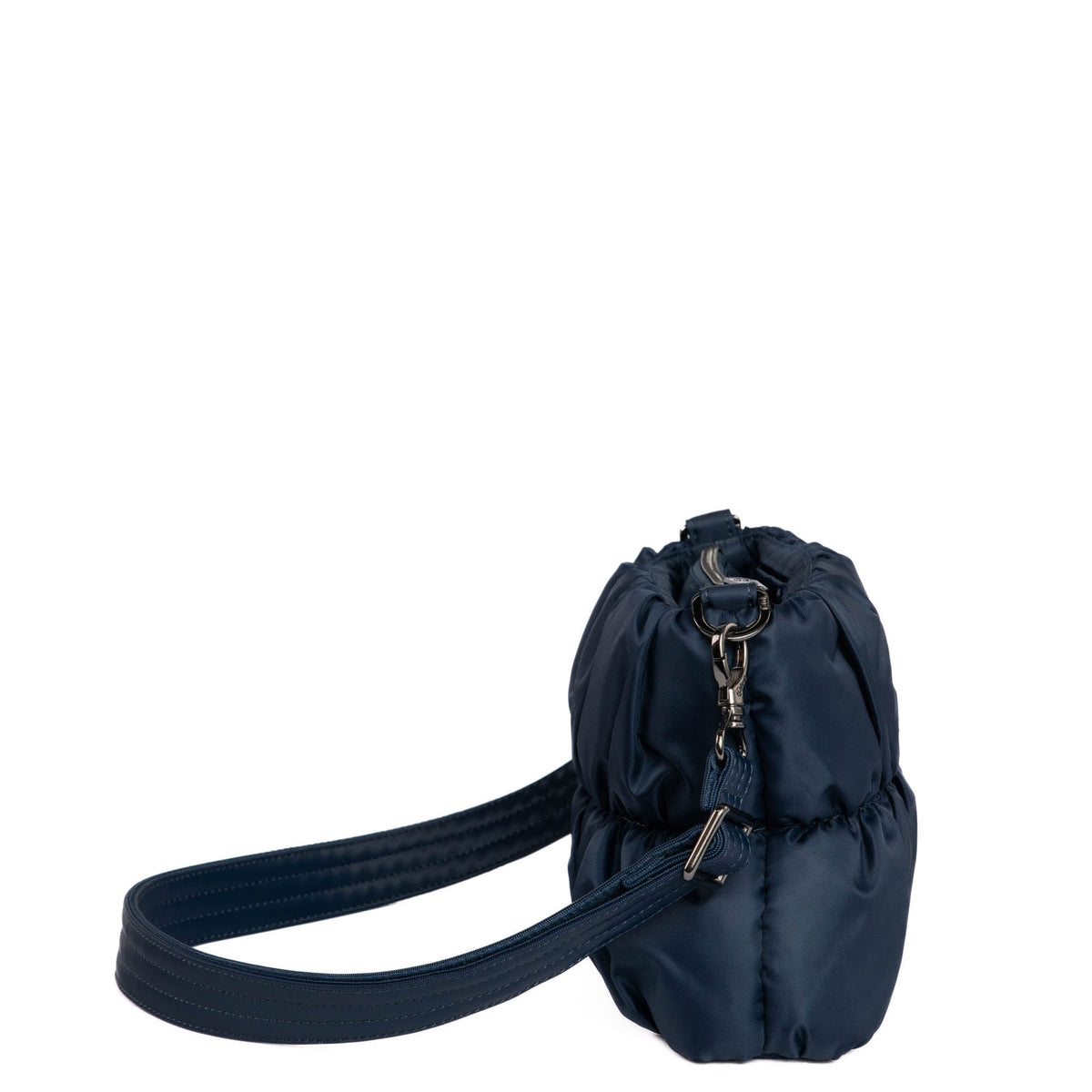 Flounce Ruched Crossbody Bag