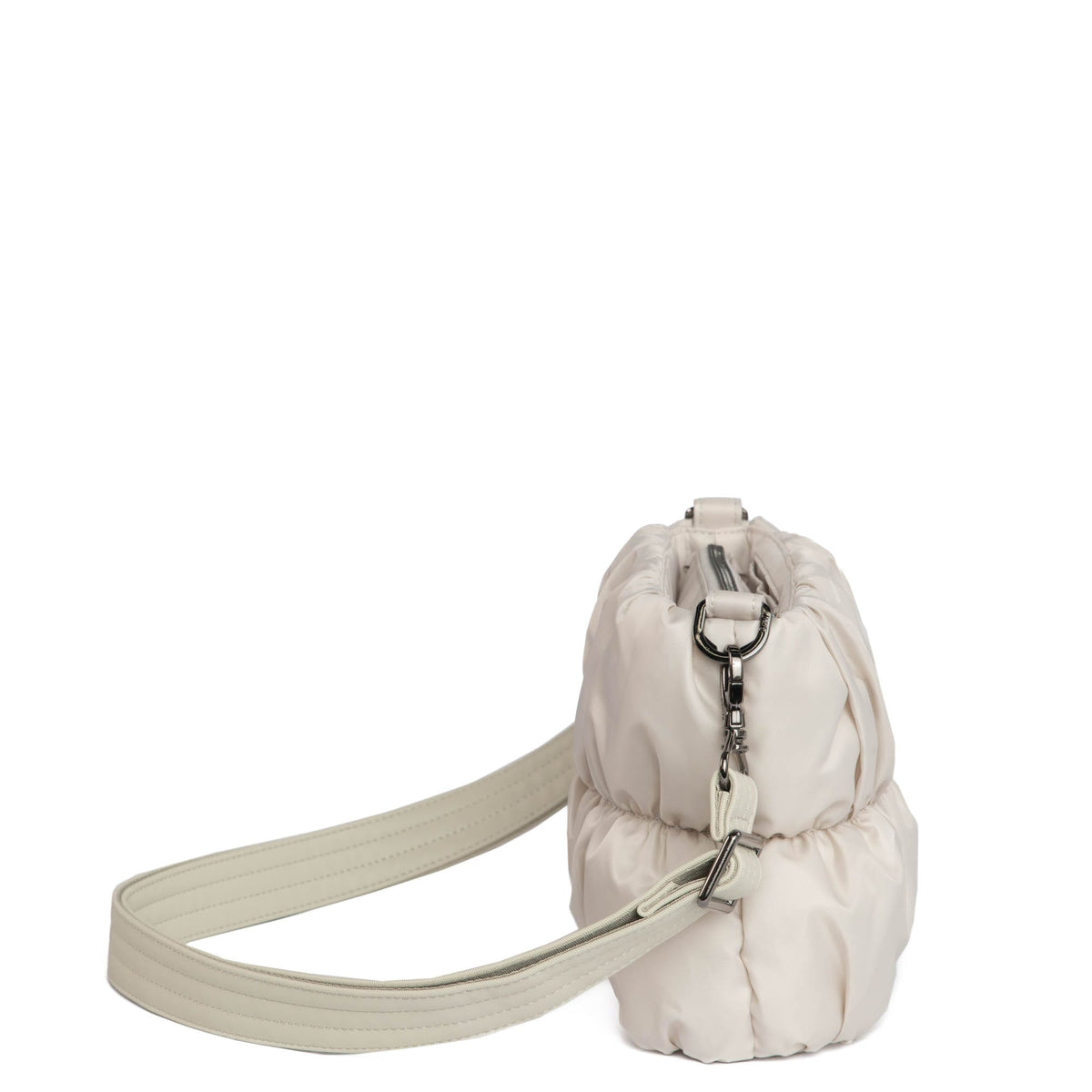 Flounce Ruched Crossbody Bag