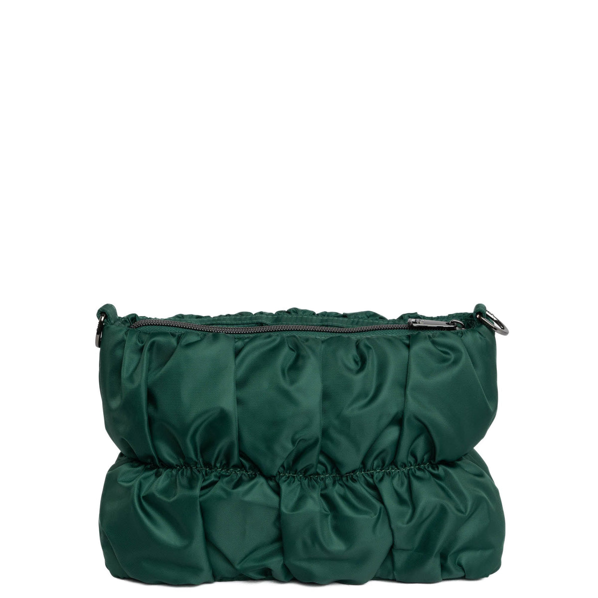 Flounce Ruched Crossbody Bag