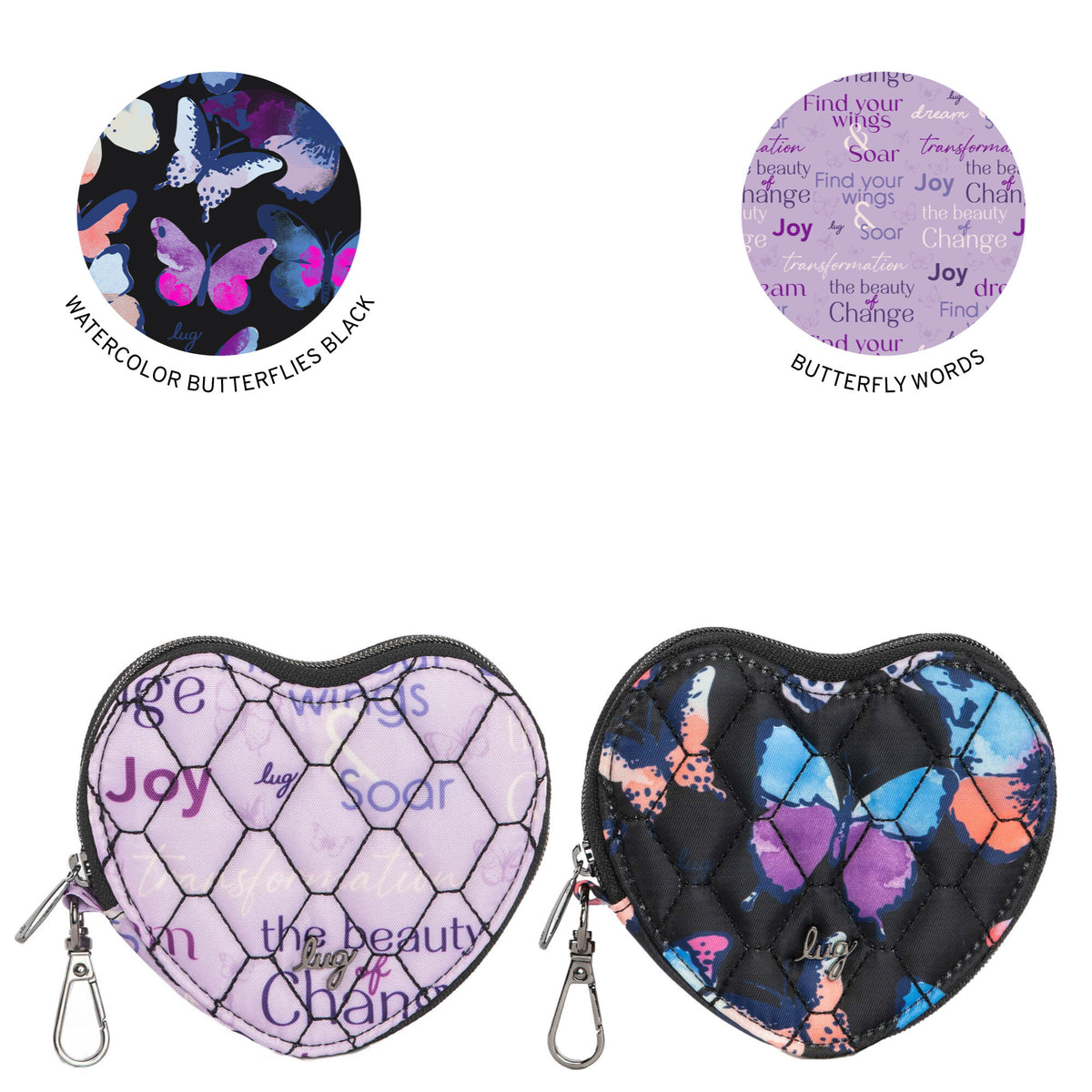 Heart Pouch 2pc Set