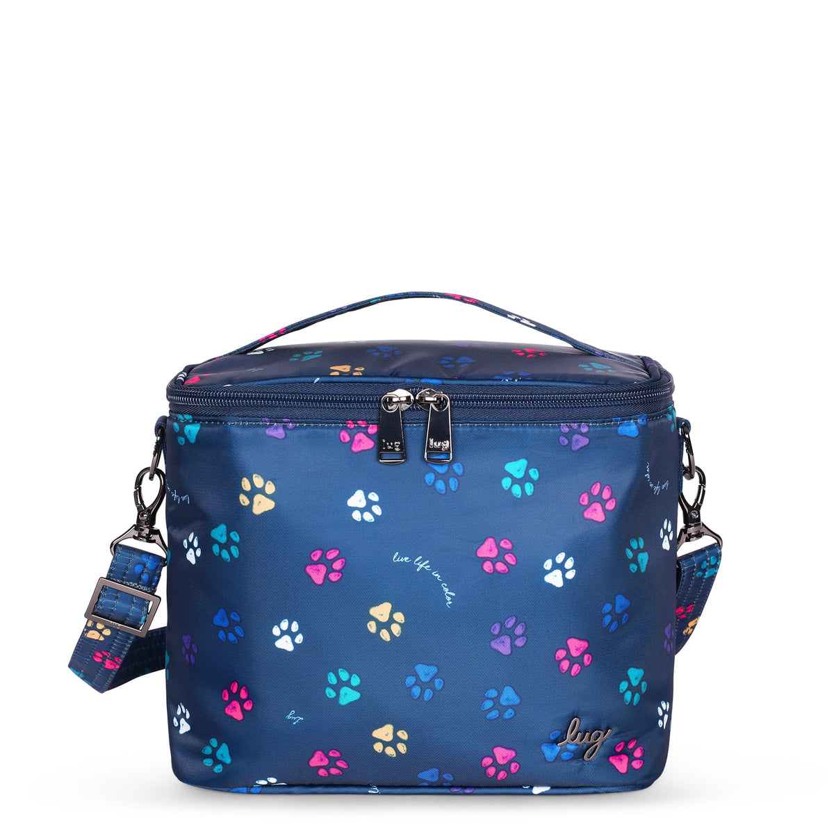 Nibble Convertible Lunch Tote Bag - - Nibble_Paws_Navy_01