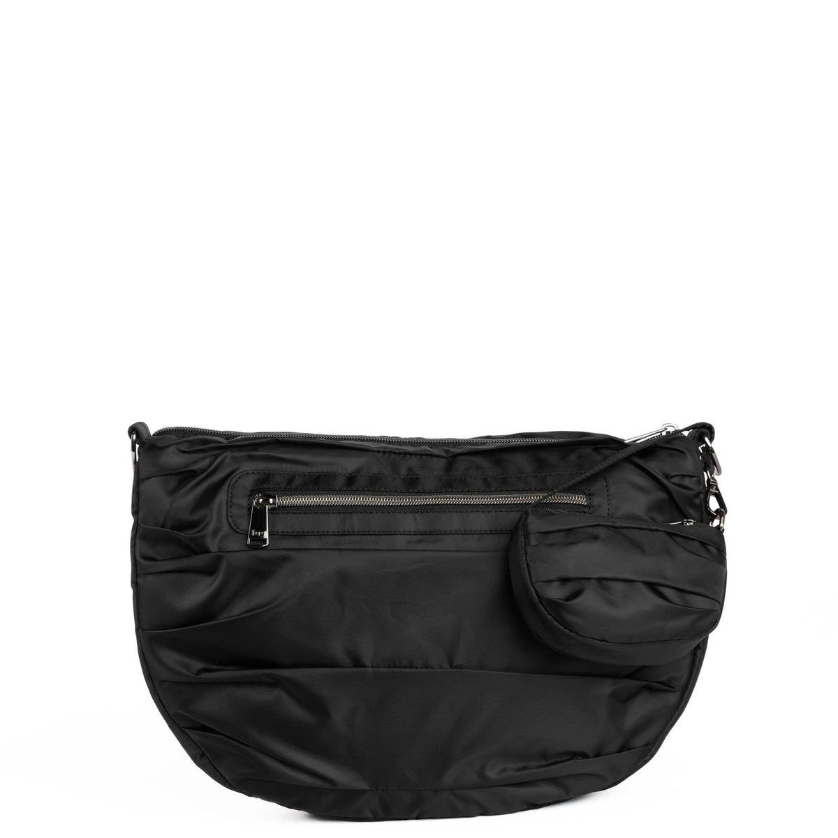 Scuffle Pleated Crossbody Bag with Disco Pouch