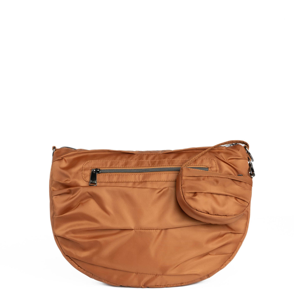 Scuffle Pleated Crossbody Bag with Disco Pouch