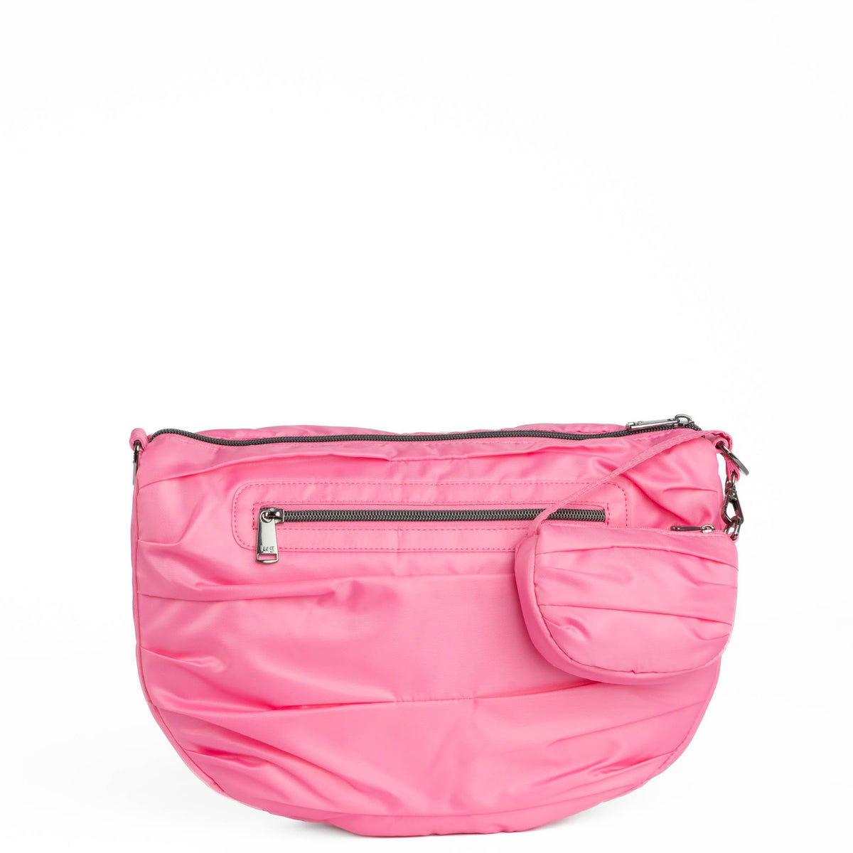 Scuffle Pleated Crossbody Bag with Disco Pouch