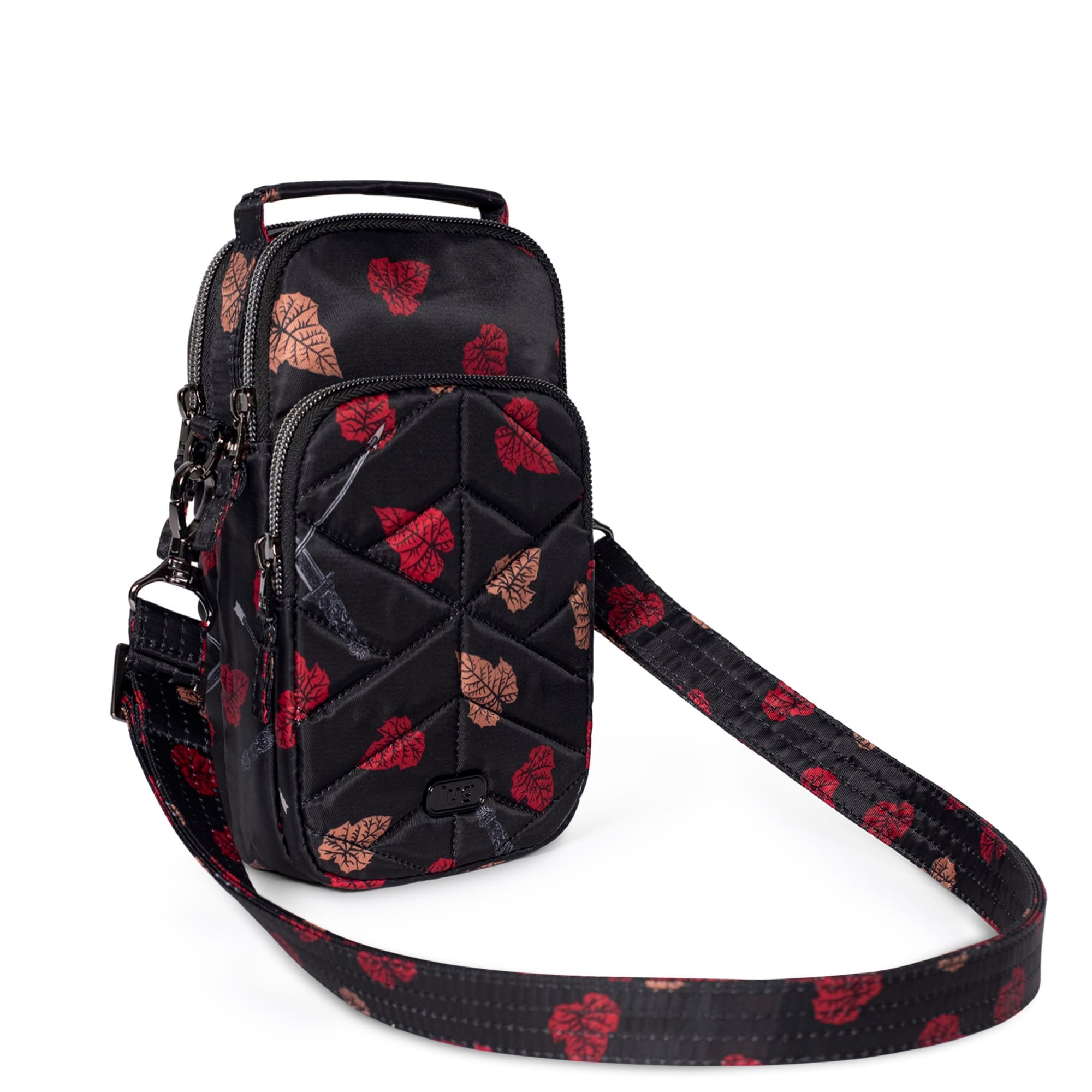 Black Mini Double Handle Crossbody Backpack