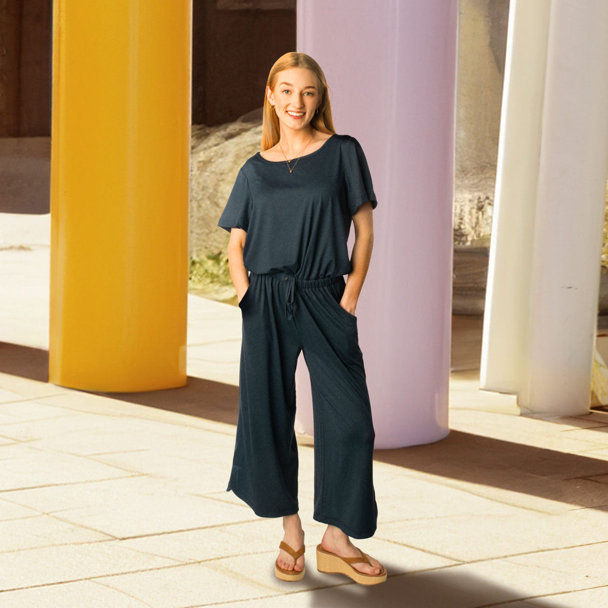 Trotter Brushed Jersey Jumpsuit