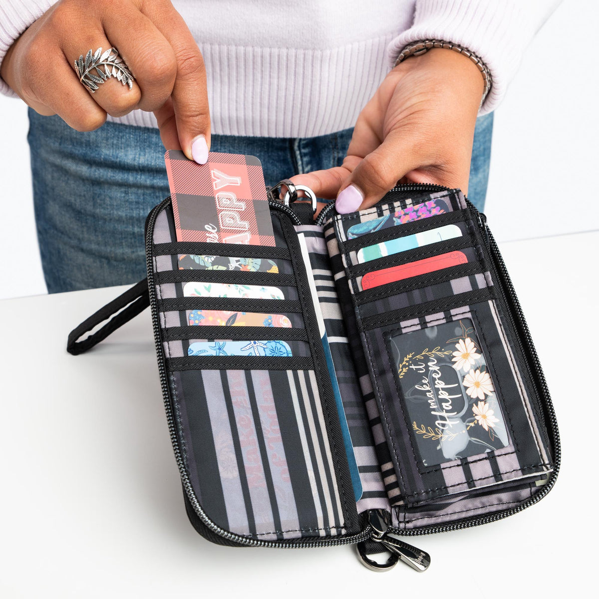 Whirly Love RFID Wristlet Wallet