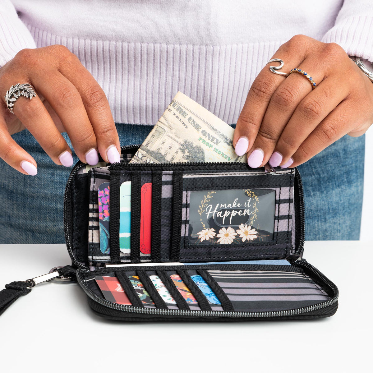 Whirly Love RFID Wristlet Wallet