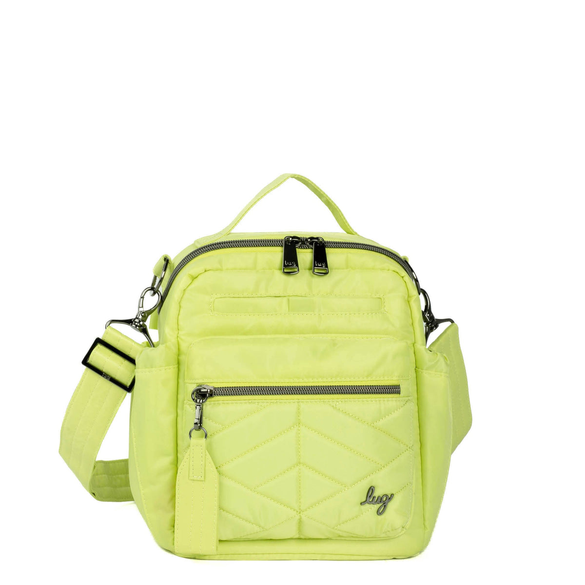 Grey monkey and flower shape canvas side backpack/shoulder bag