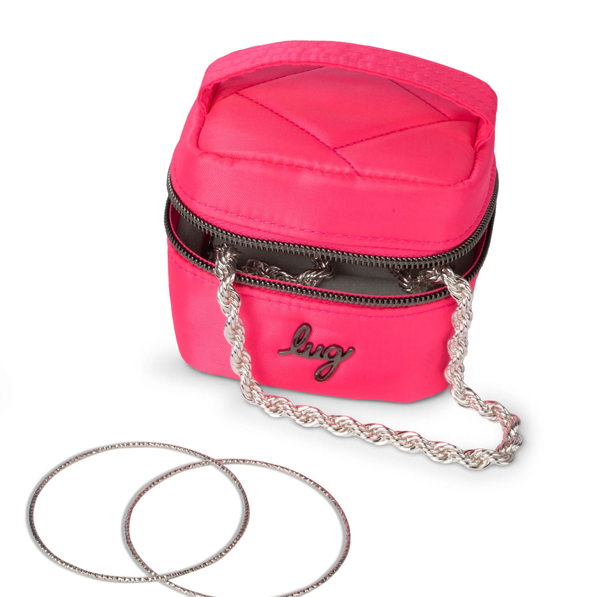 Personalized SMALL Jewelry Case Vegan Leather Necklace 